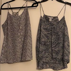 Two printed tops (like new)